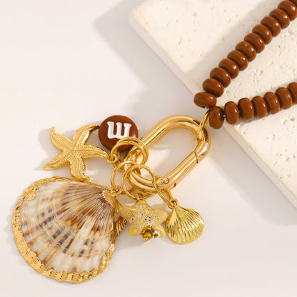 撞色串珠魚尾墜飾項鍊－細節特寫9｜https://igowo.tw/