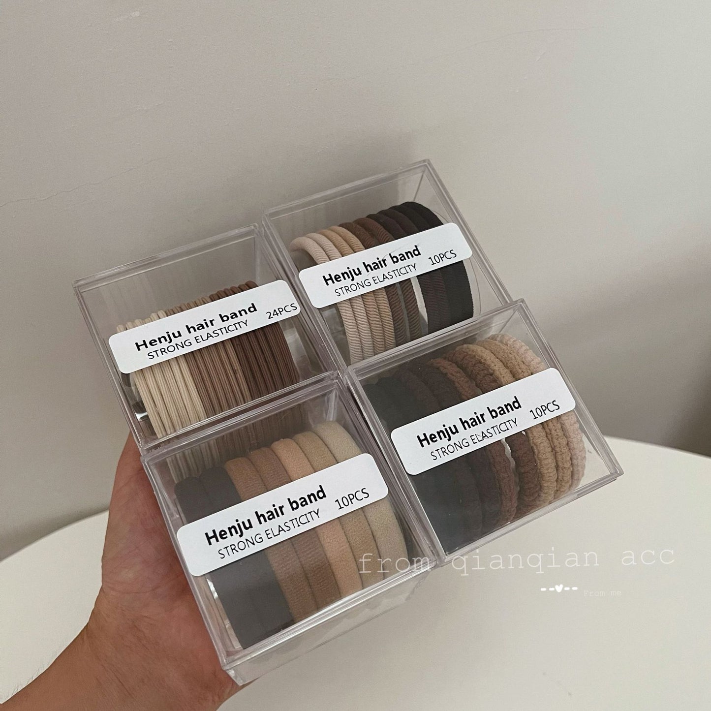 彈力繩簡約髮圈－商品主圖｜https://igowo.tw/