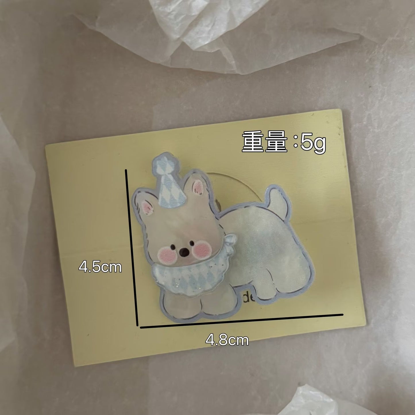 壓克力小狗髮夾