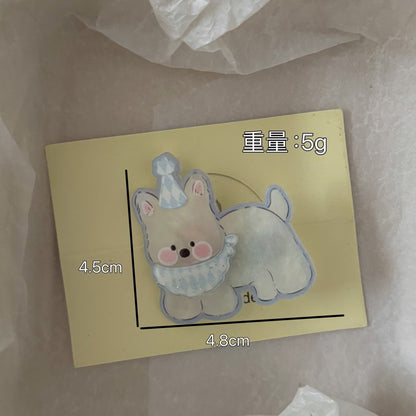 壓克力小狗髮夾