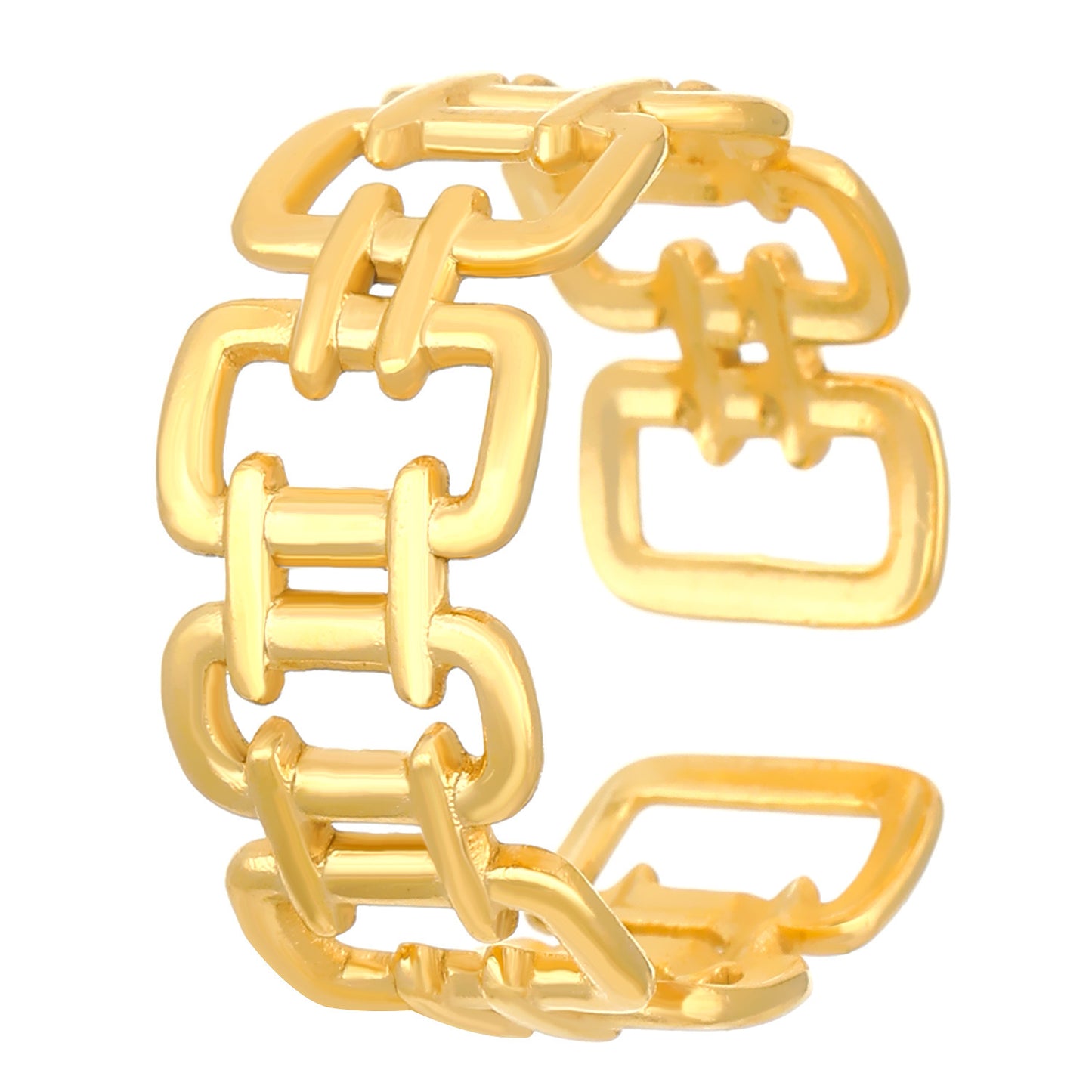 不鏽鋼鏤空可調式戒指－細節特寫11｜https://igowo.tw/