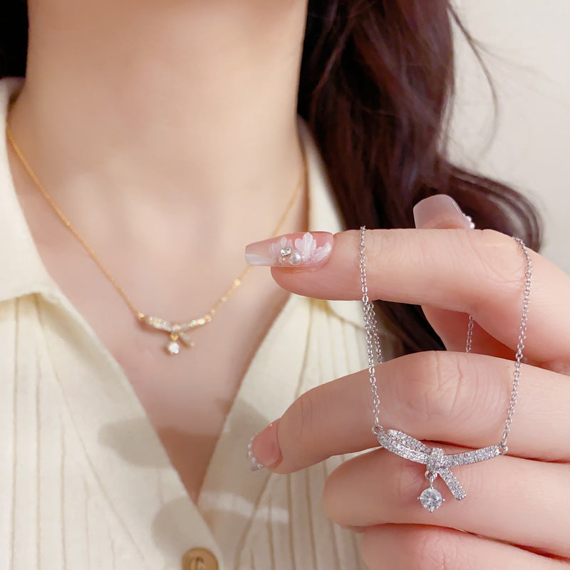 鋯石扭結項鍊－第二視角實拍｜https://igowo.tw/