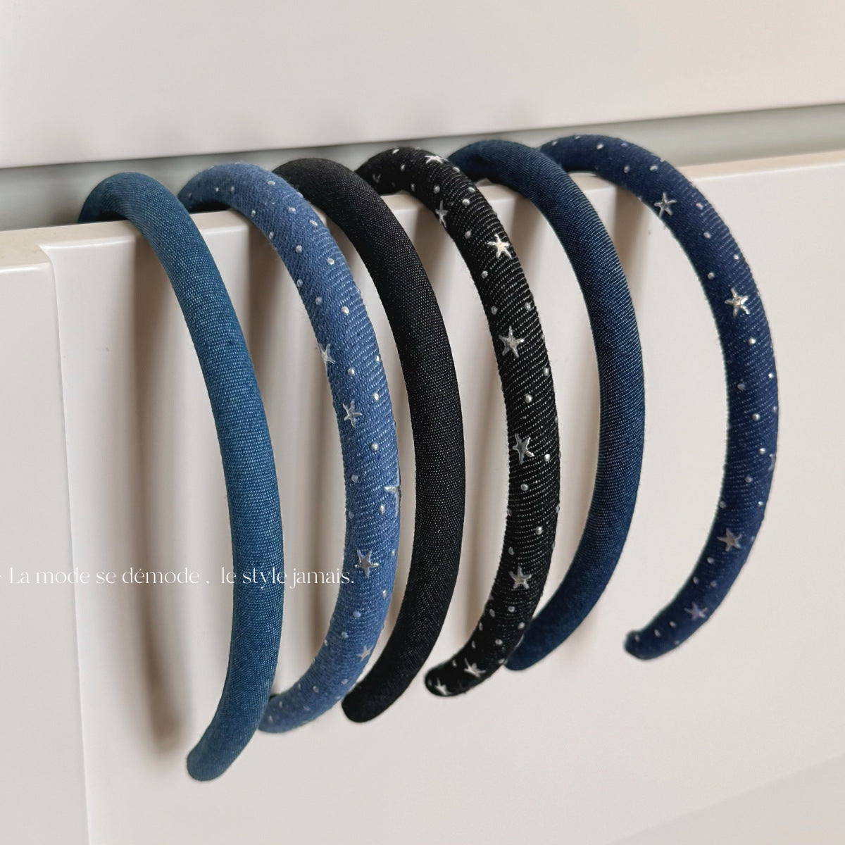 銀色星星簡約髮箍－商品主圖｜https://igowo.tw/