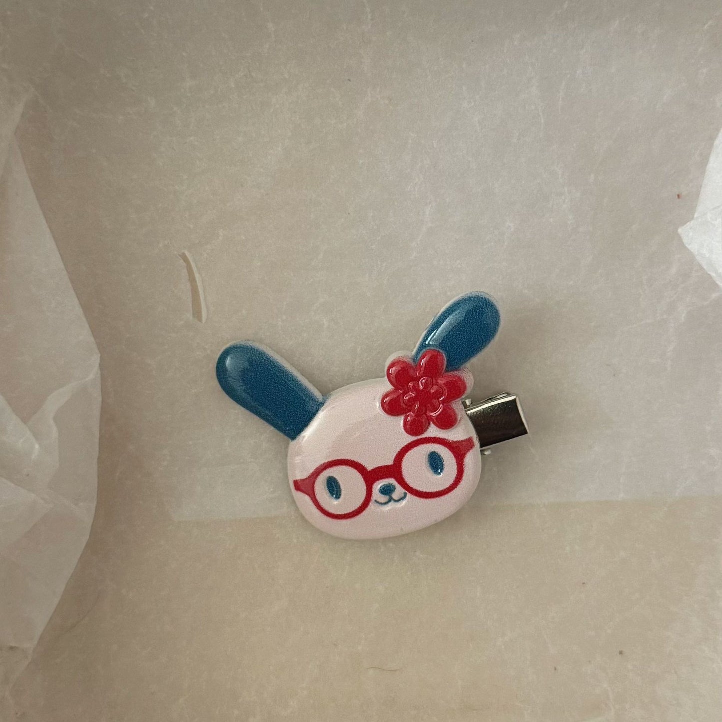繽紛兔子卡通髮夾