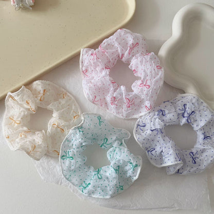 繽紛網紗蝴蝶結髮圈－商品主圖｜https://igowo.tw/