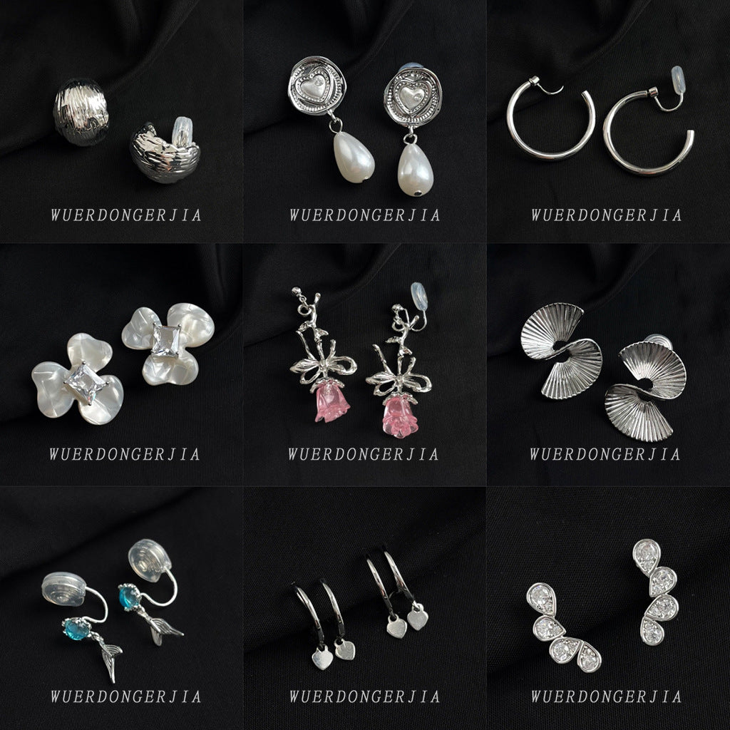 金色電鍍耳夾－細節特寫1｜https://igowo.tw/