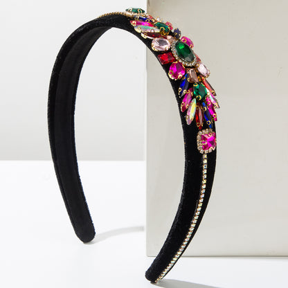鑲鑽復古髮箍