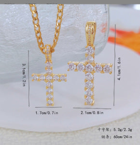 14K金十字架項鍊
