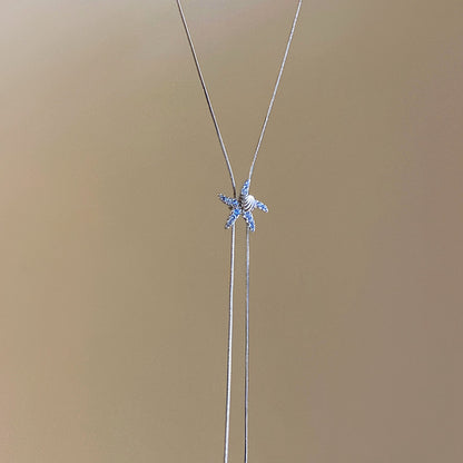藍色海星項鍊