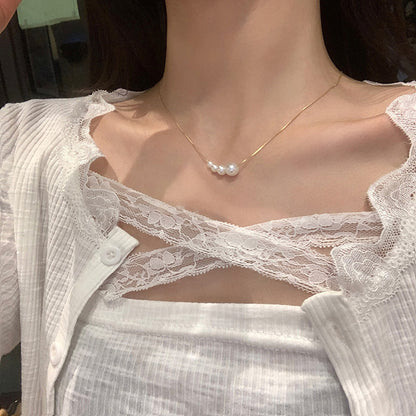 珍珠蝴蝶流蘇項鍊－細節特寫26｜https://igowo.tw/