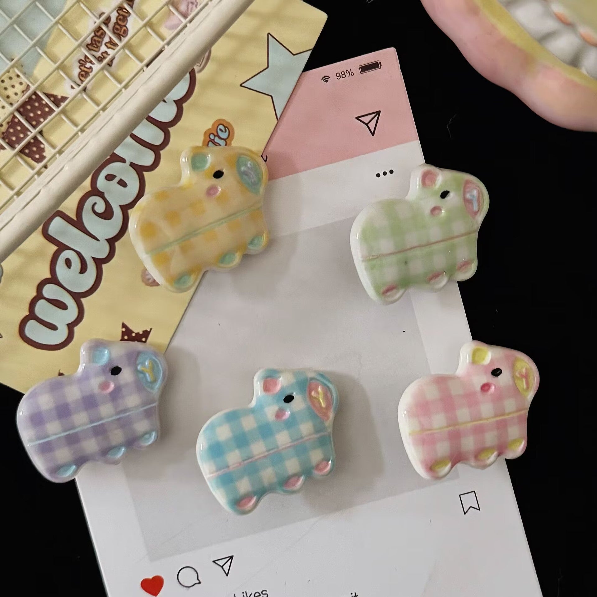 繽紛卡通髮夾－商品主圖｜https://igowo.tw/