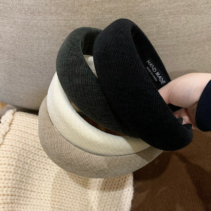 復古簡約髮箍－深灰款細節｜https://igowo.tw/