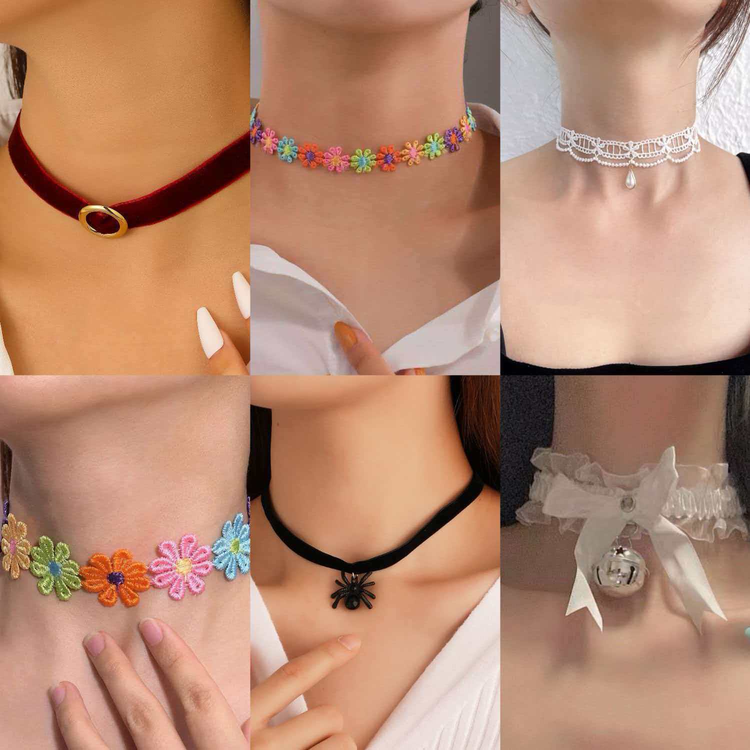 蕾絲復古項鍊－商品主圖｜https://igowo.tw/