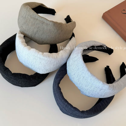 布面寬版復古髮箍－細節特寫1｜https://igowo.tw/