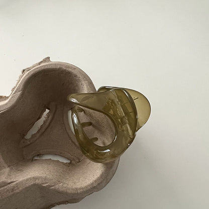 透明簡約鯊魚夾