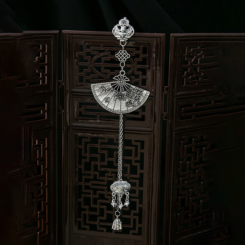 鈴鐺花朵流蘇復古胸針