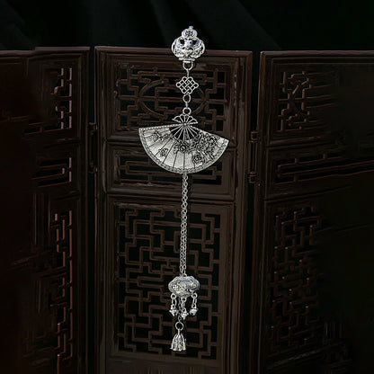 鈴鐺花朵流蘇復古胸針