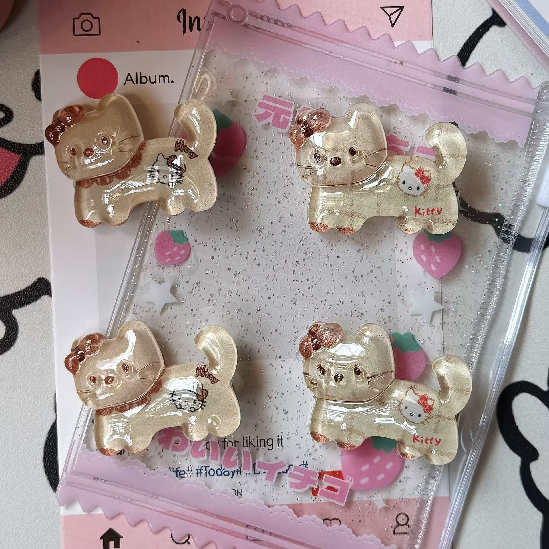 棕色貓咪髮夾－商品主圖｜https://igowo.tw/