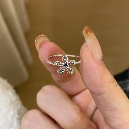 S925素圈可調式戒指－細節特寫58｜https://igowo.tw/