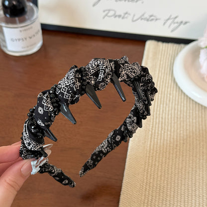 黑色布面髮箍