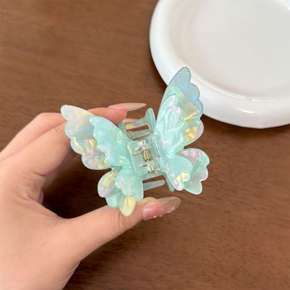 醋酸板材蝴蝶雙層髮夾