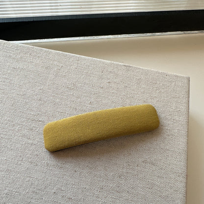 黃色布面髮夾
