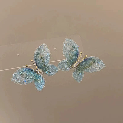 白色花朵耳環－銀款細節｜https://igowo.tw/