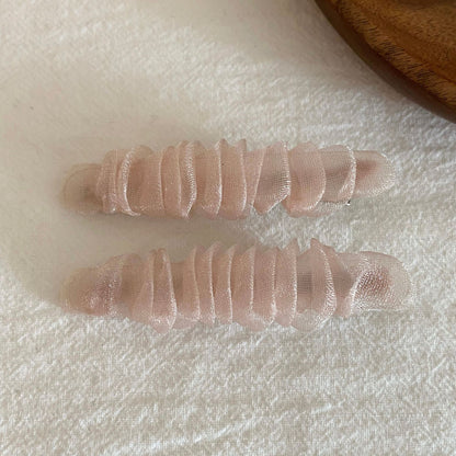 網紗簡約髮夾