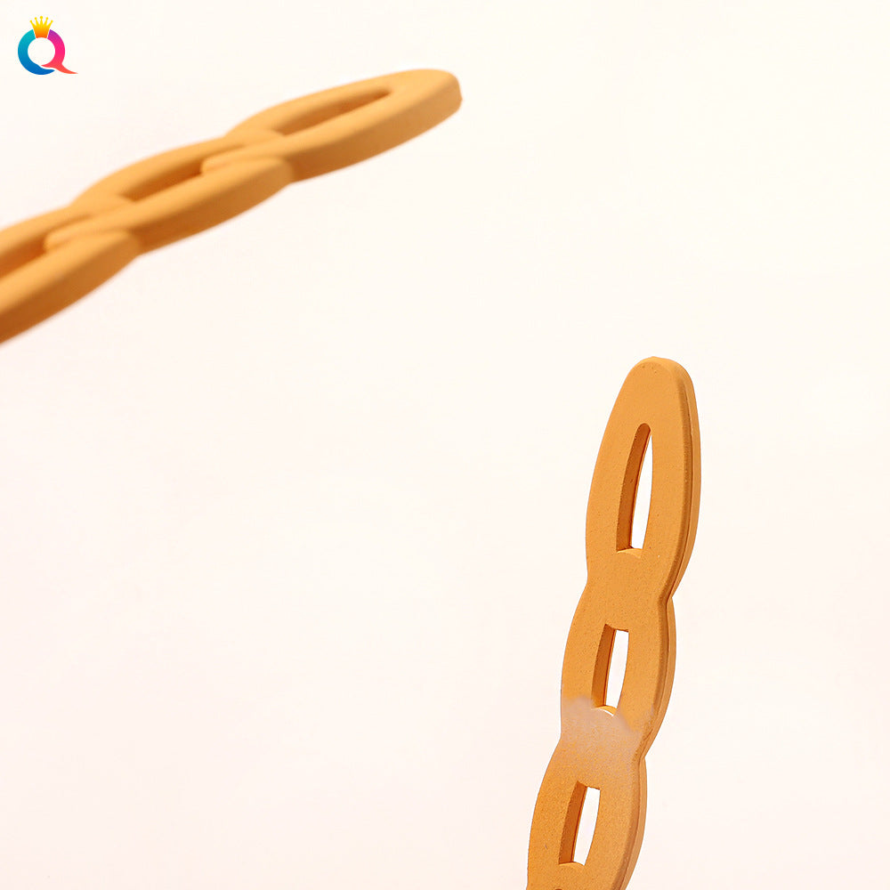 樹脂波浪扭紋簡約髮箍－細節特寫1｜https://igowo.tw/