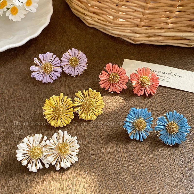 太陽花朵耳釘