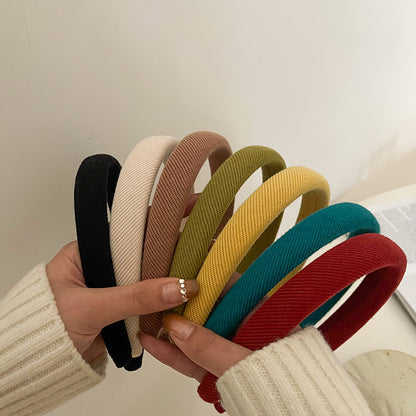 繽紛布面髮箍－經典黑款實拍｜https://igowo.tw/