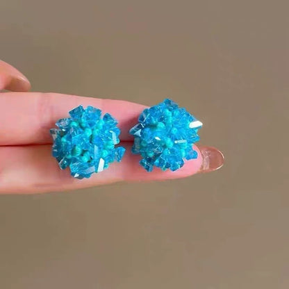 繽紛太陽花編織耳釘－細節特寫14｜https://igowo.tw/