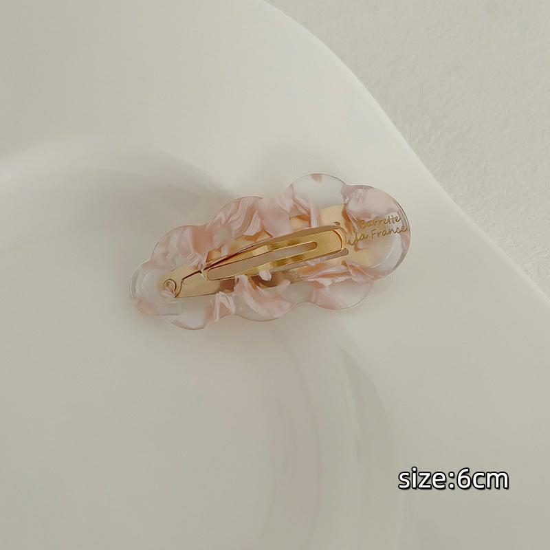 彩色雲朵暈染髮夾