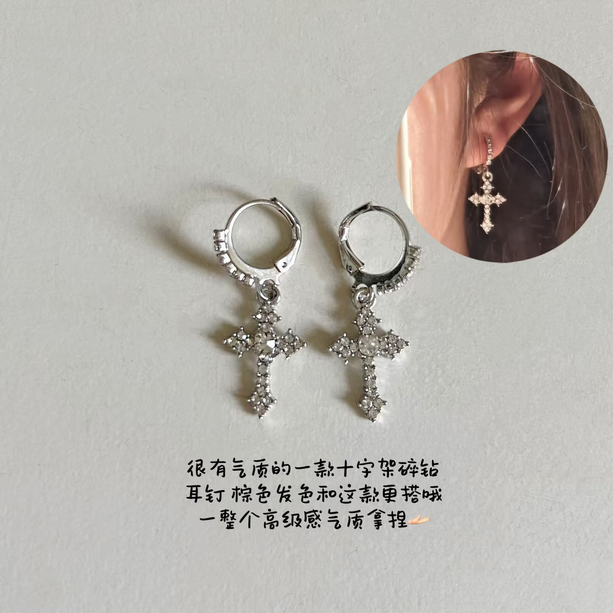 珍珠蝴蝶垂墜復古耳釘－第二視角實拍｜https://igowo.tw/