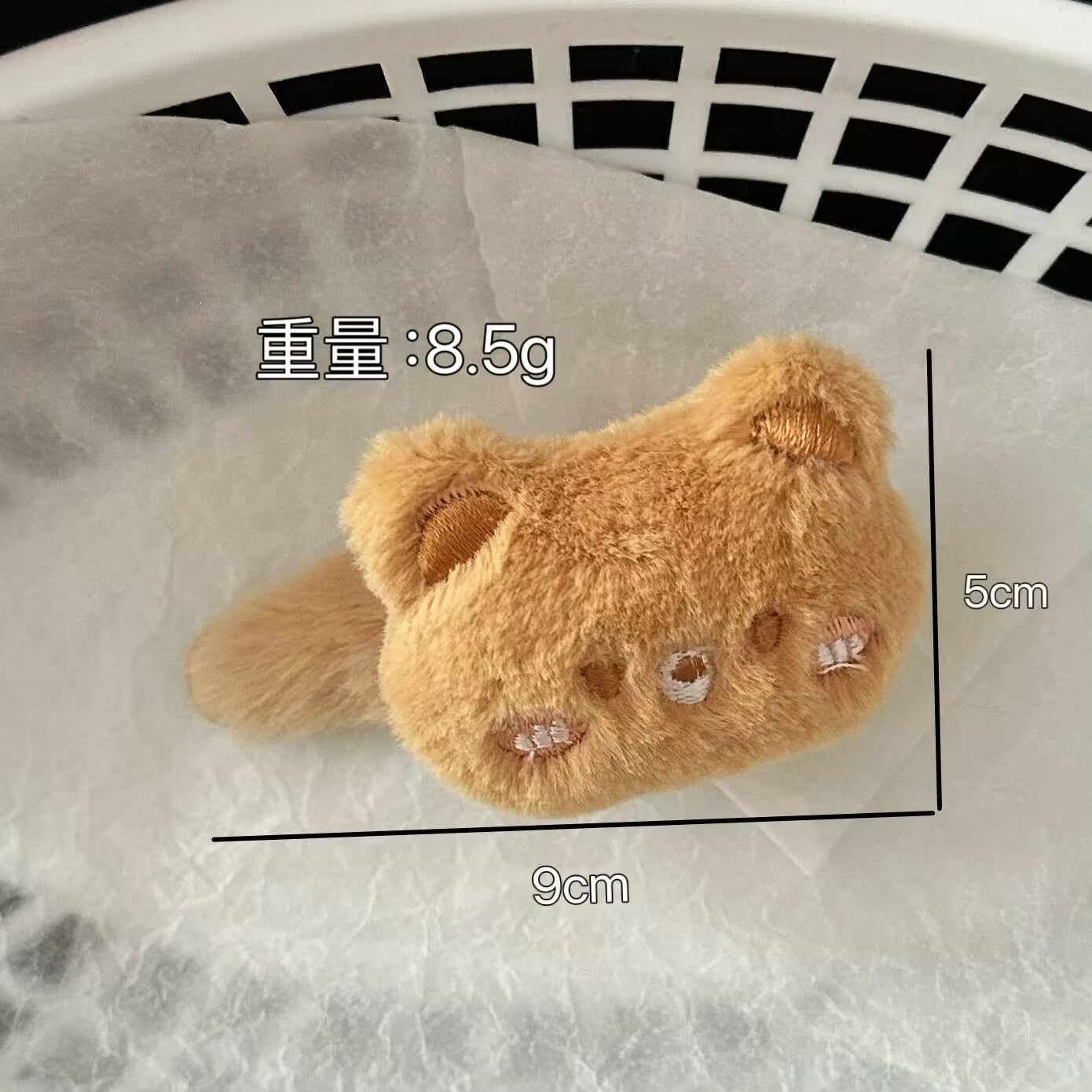 棕色小熊髮夾
