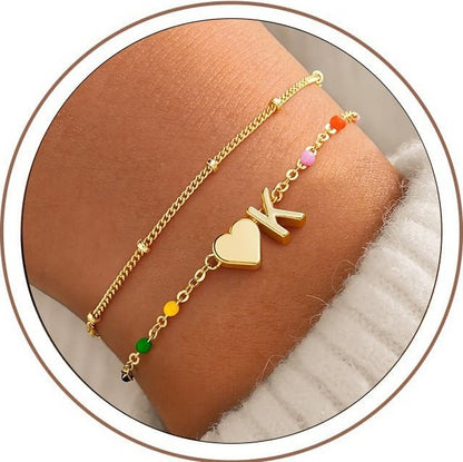 愛心雙層手鏈