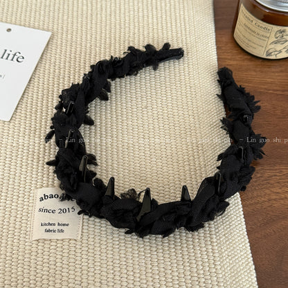網紗纏繞編織髮箍