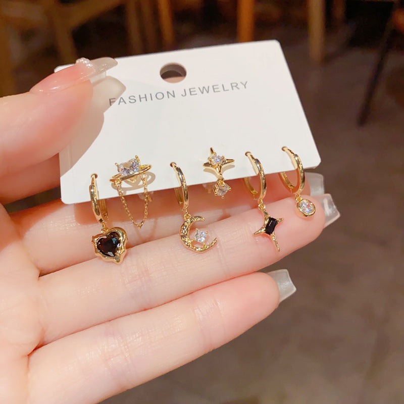 愛心星星耳扣套組