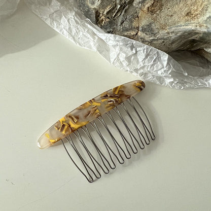 格紋大理石紋簡約髮夾