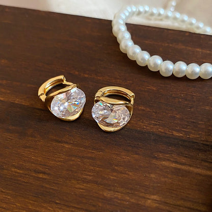 韓系ins風銀針鋯石花朵耳釘甜美優雅日常通勤耳環輕奢高級感耳飾