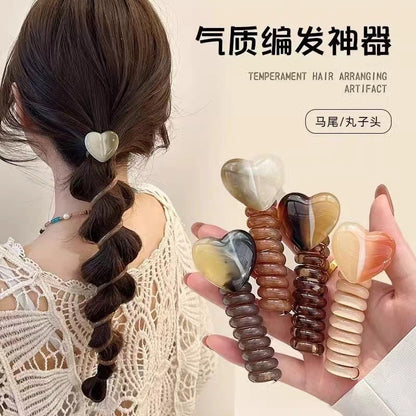 珍珠簡約髮圈－細節特寫1｜https://igowo.tw/