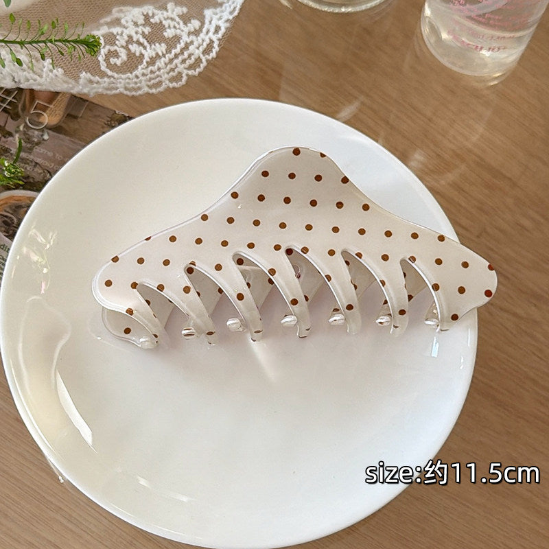 波點簡約鯊魚夾