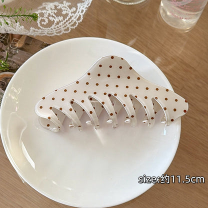 波點簡約鯊魚夾