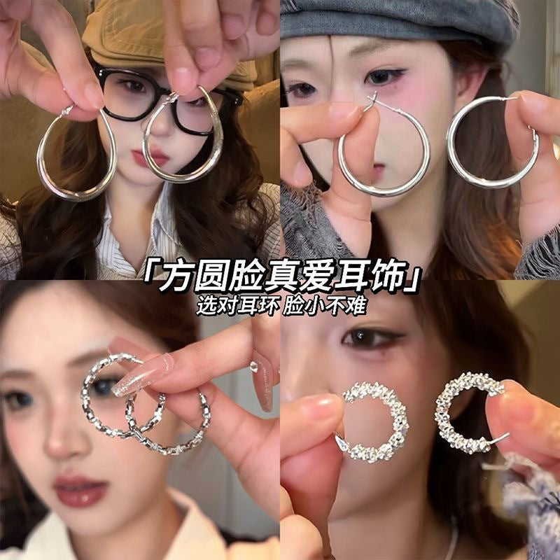 銀針不規則簡約耳環－商品主圖｜https://igowo.tw/