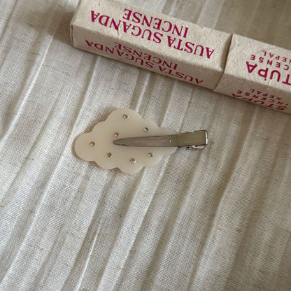 醋酸板材雲朵磨砂髮夾
