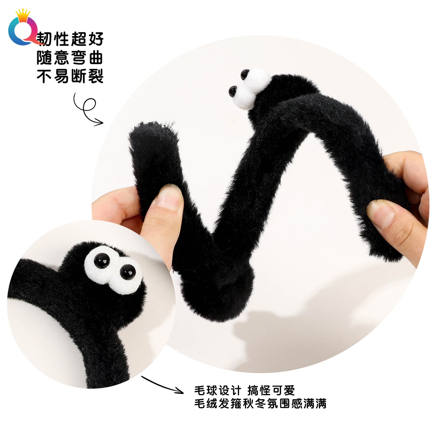 絨面簡約髮箍－第二視角實拍｜https://igowo.tw/