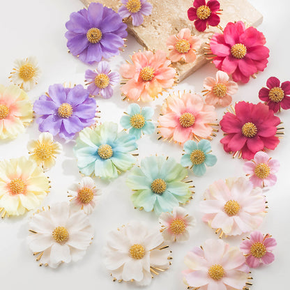 繽紛花朵垂墜耳環－商品主圖｜https://igowo.tw/