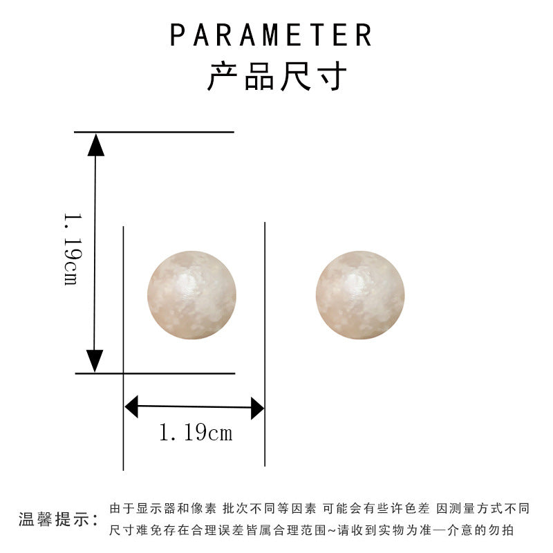 圓形簡約耳釘－細節特寫4｜https://igowo.tw/