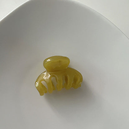彩色小巧髮夾－長方-酒紅款細節｜https://igowo.tw/