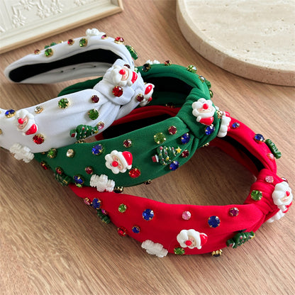 聖誕雪花鑲鑽髮箍－商品主圖｜https://igowo.tw/